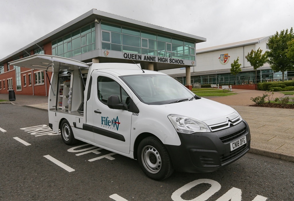 One of the new healthy food vans visiting Fife schools