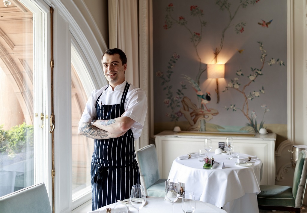 Head Chef Daniel Ashmore, at the Waldorf Astoria Edinburgh.
