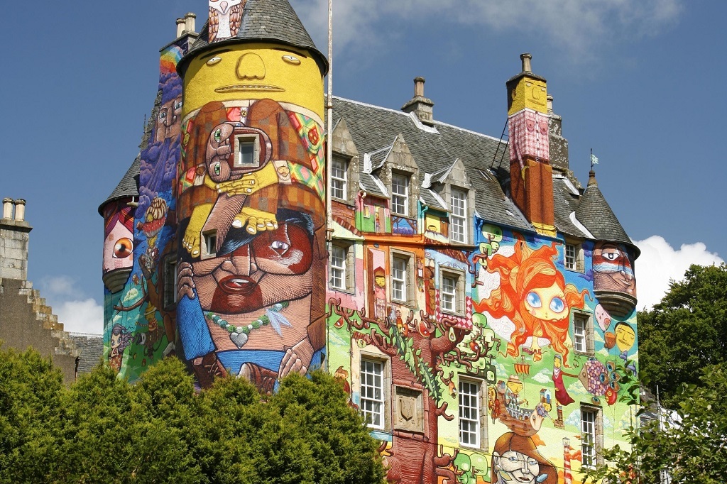 The Graffiti Project on Kelburn Castle by Largs, Ayrshire  (Photo: VisitScotland)