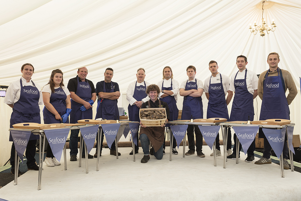 2018 Scottish Oyster Shucking Championship competitors