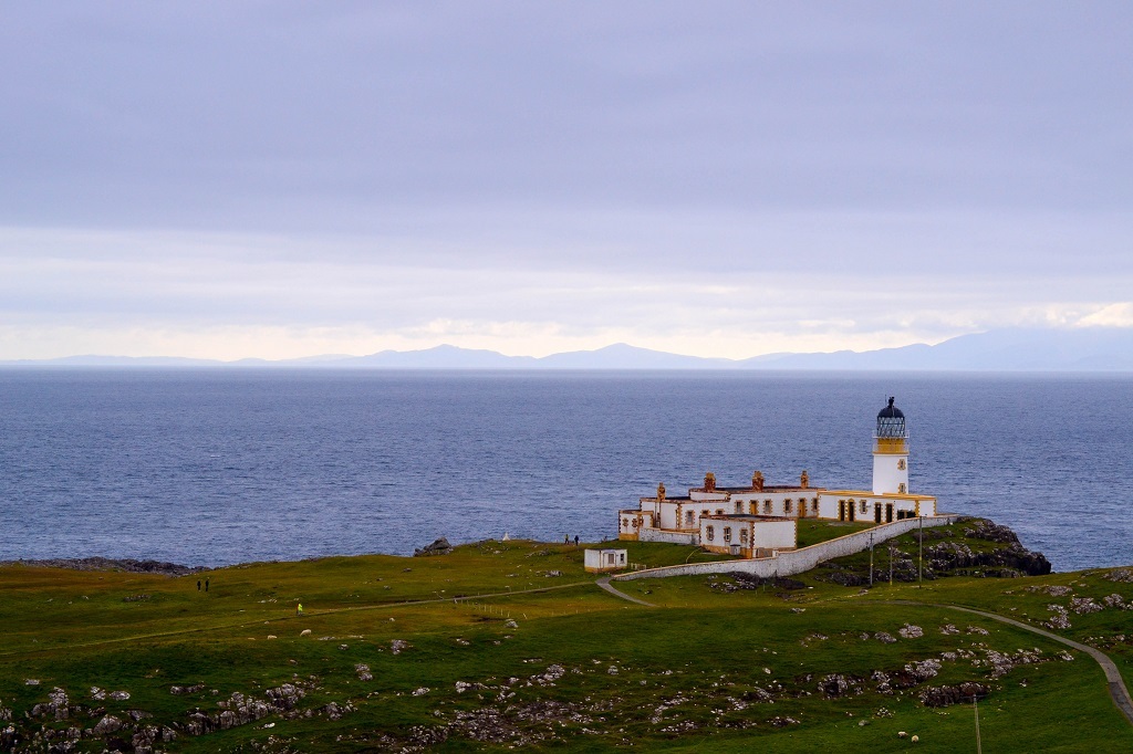 Car parking improvements are being made at the Neist Point Lighthouse on Skye