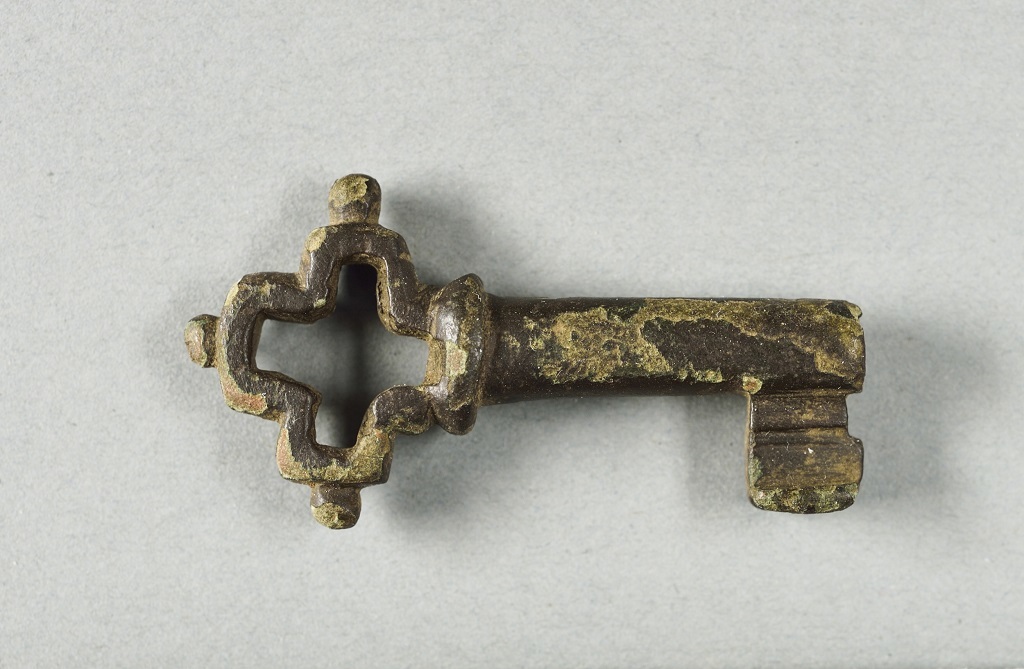 A beautiful medieval casket key from Macduff