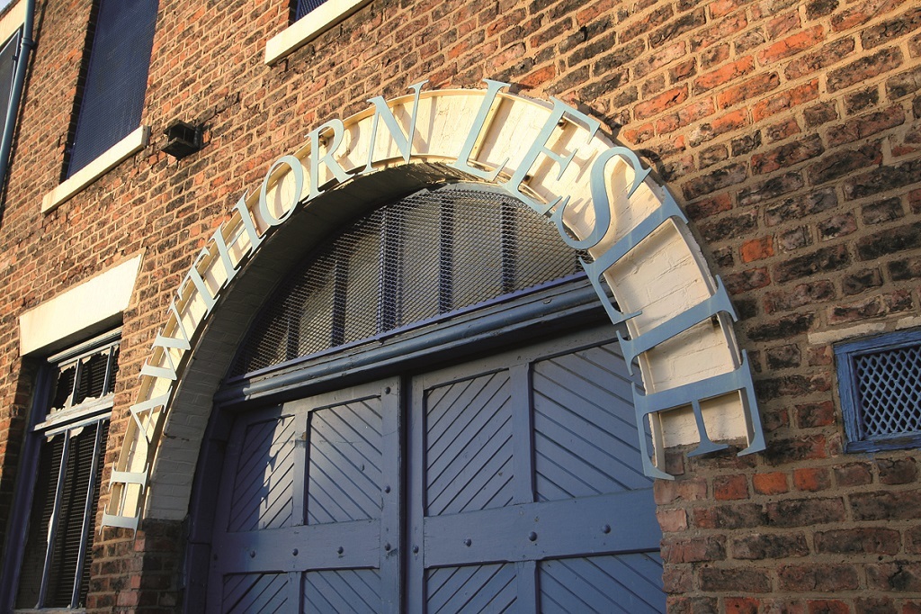 The former shipyard's main entrance (Photo: Mark Chalmers)