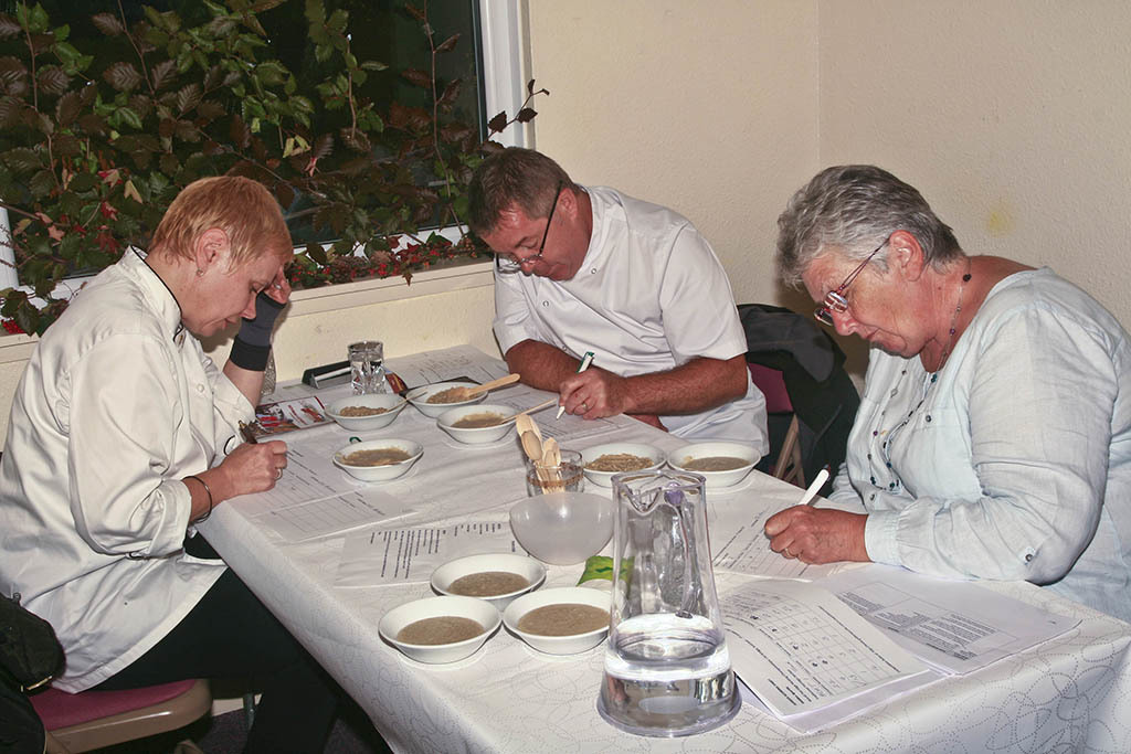 Judges sampling entries at a previous competition