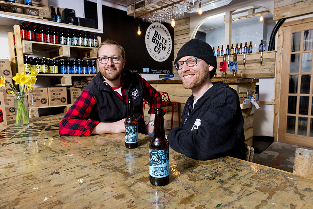 Aidan Canavan (left) and Simon Tardivel of Bute Brew Co