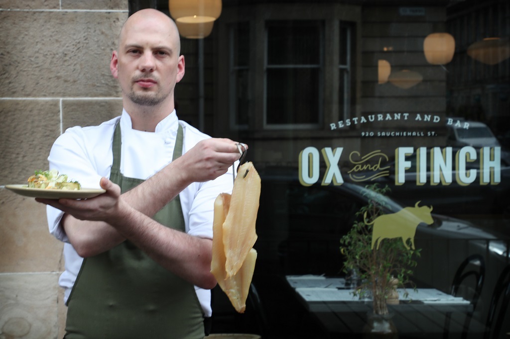 Aurélien Mourez, head chef at popular Glasgow restaurant Ox and Finch