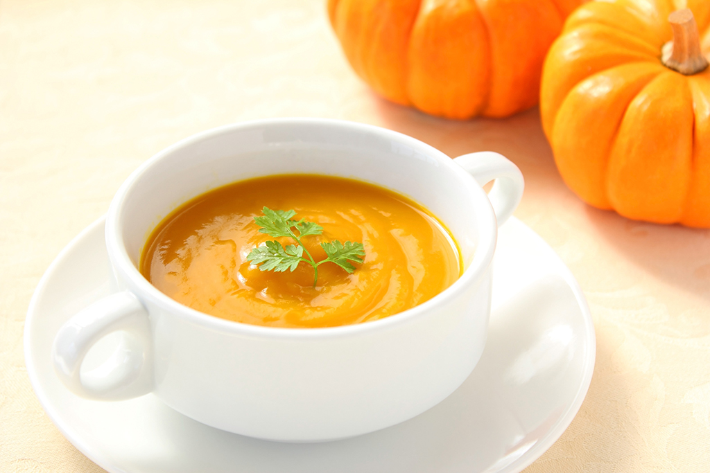 Pumpkin soup is nice and easy to make