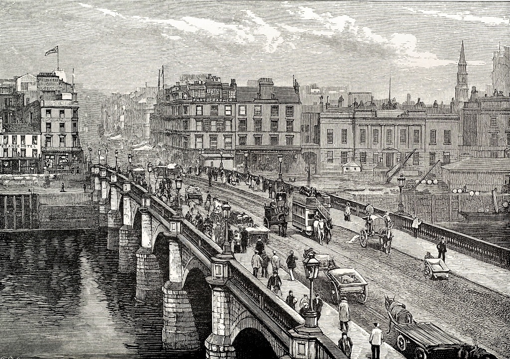 The Broomielaw Bridge in Glasgow, designed by Thomas Telford 