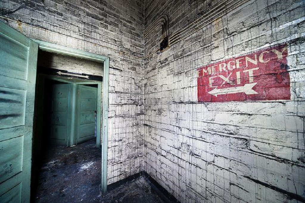 The nuclear bunker at Barnton Quarry