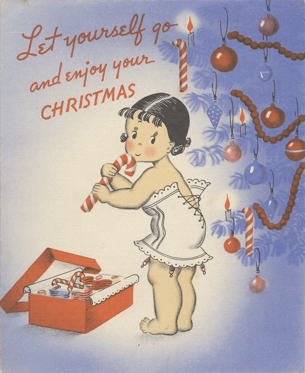 A historical Christmas card from the Aberdeen Art Gallery and Museums collection