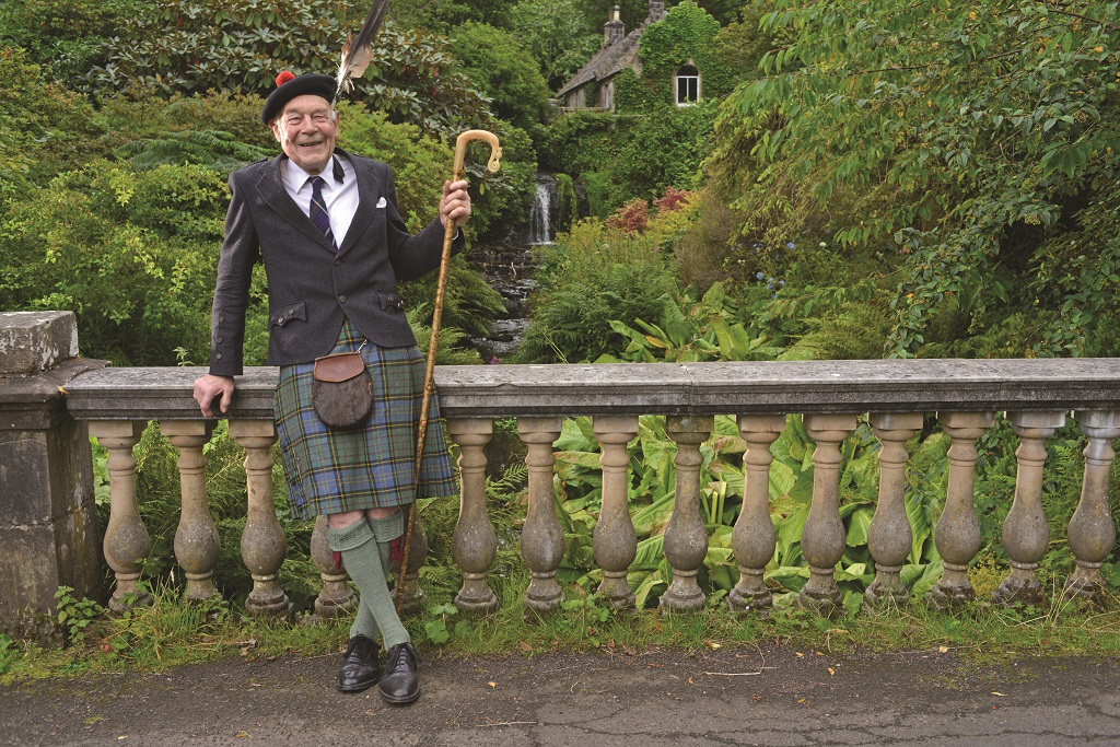 George MacMillan in his full clan chief regalia (Photo: Angus Blackburn)