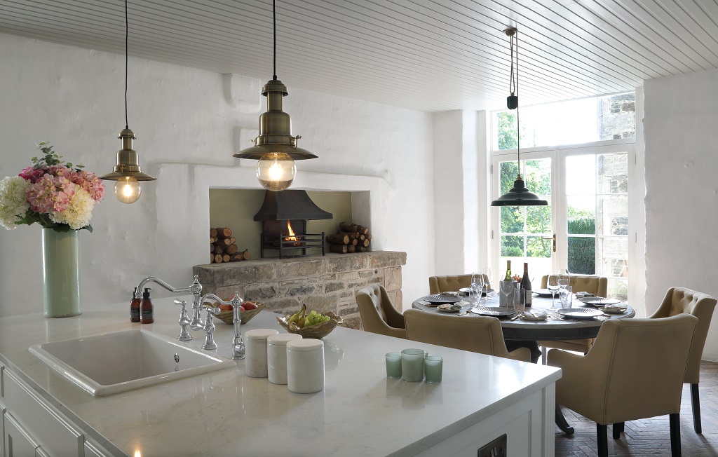 Inside the kitchen at  Balnakeilly House