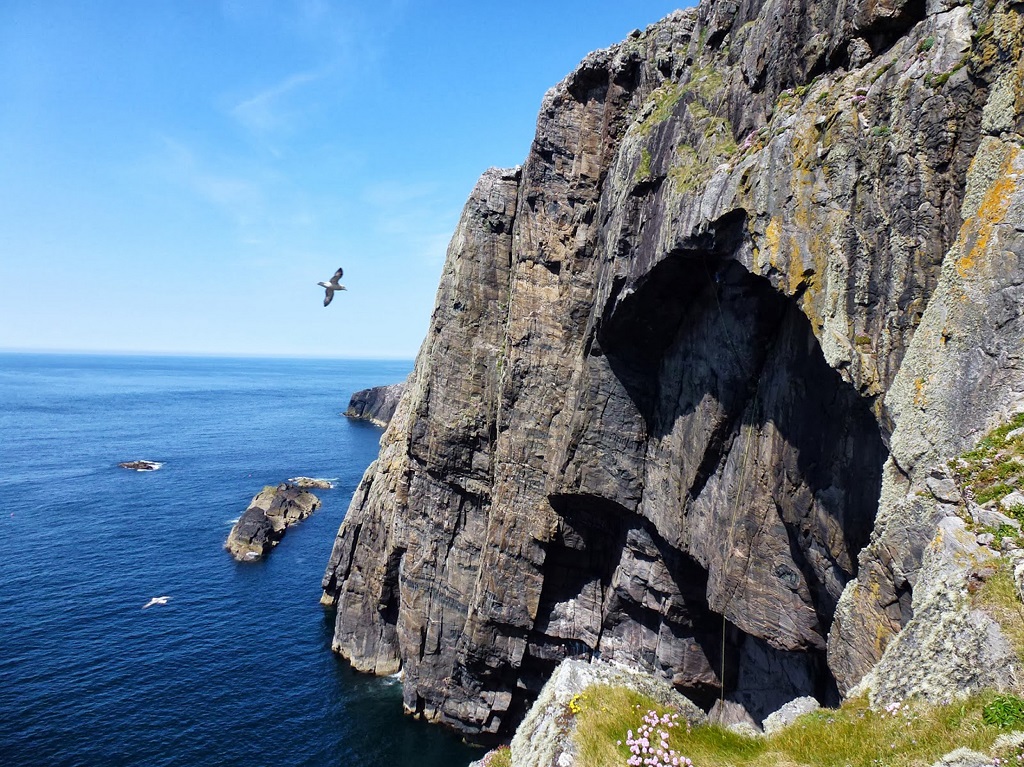 The Dun Eistean sea stack was the Morrisons’ stronghold