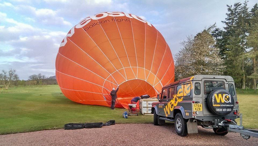 Hot air ballooning experiences with Webster Adventures 