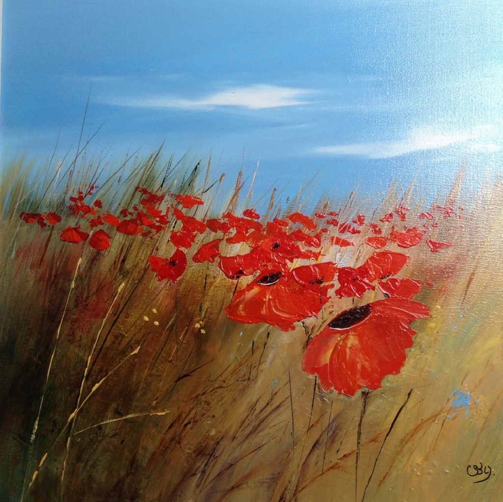 Fields of Red, by Sandie Youngson