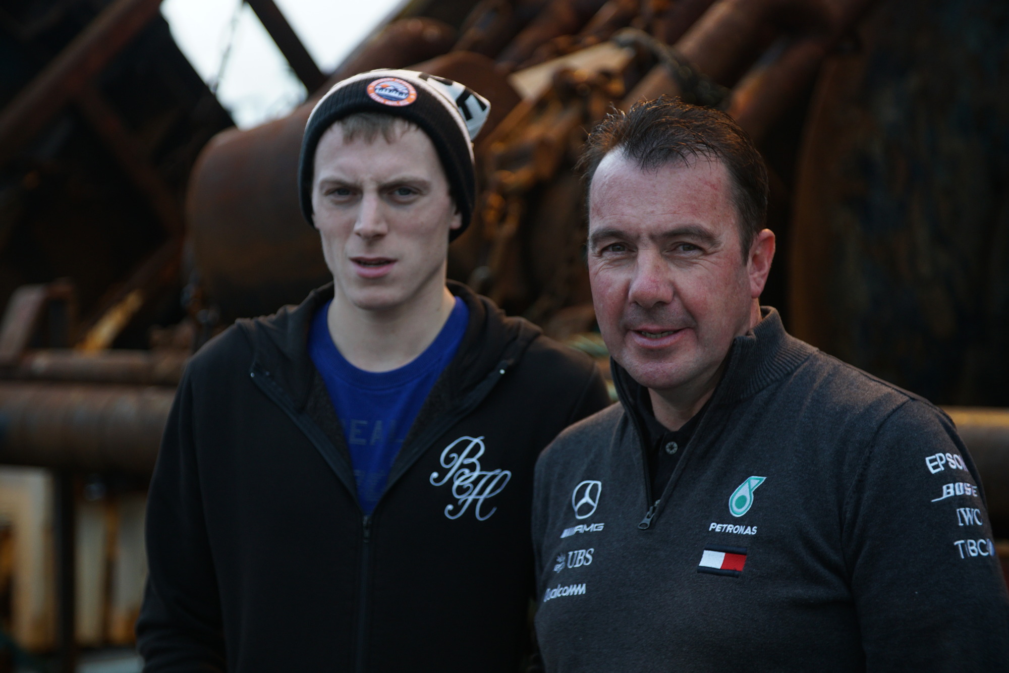 Reliance skipper John Clarke (right) and his son David  (Photo: Firecrest Film/BBC Scotland)