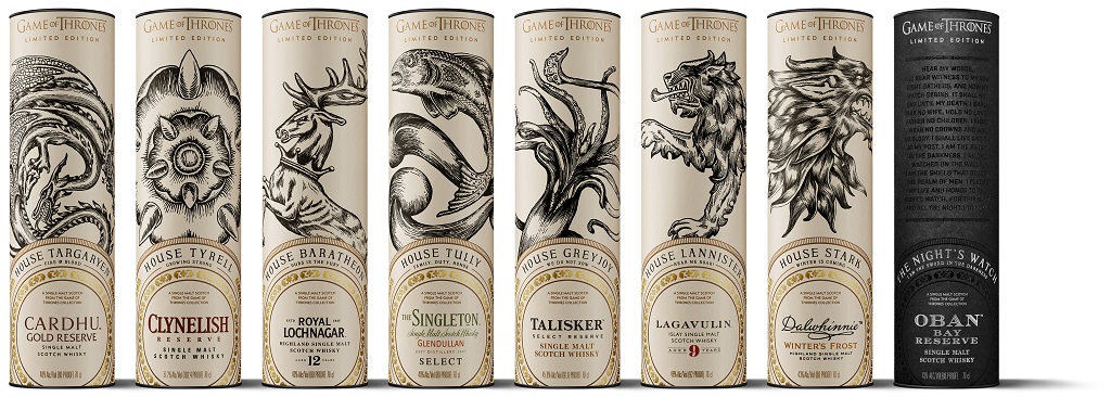 Game of Thrones Single Malt Scotch Whisky Collection_Package Design