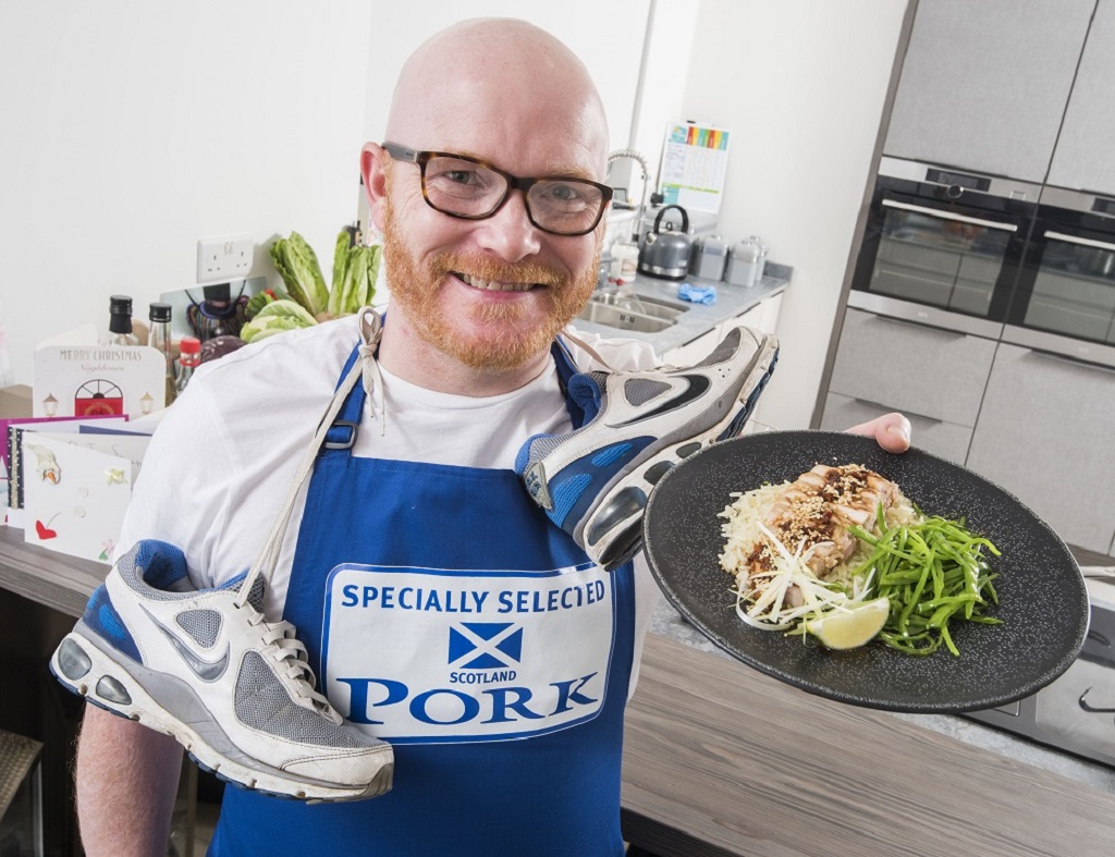 Gary Maclean, is working with QMS to urge Scots to stay on track with their plans to opt for healthier eating in 2019 (Photo: Alan Richardson)