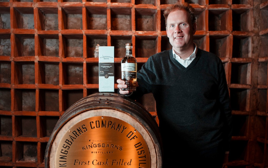 Director William Wemyss with the new whisky.  (Photo: Maverick Photo Agency)