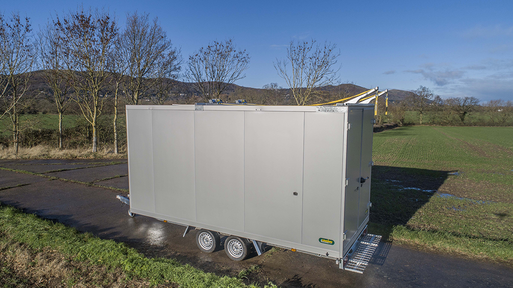 The special trailer designed for Scotttish Natural Heritage's red deer cull