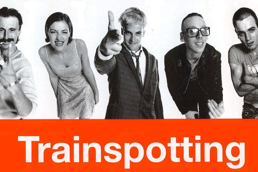 The iconic poster for Trainspotting