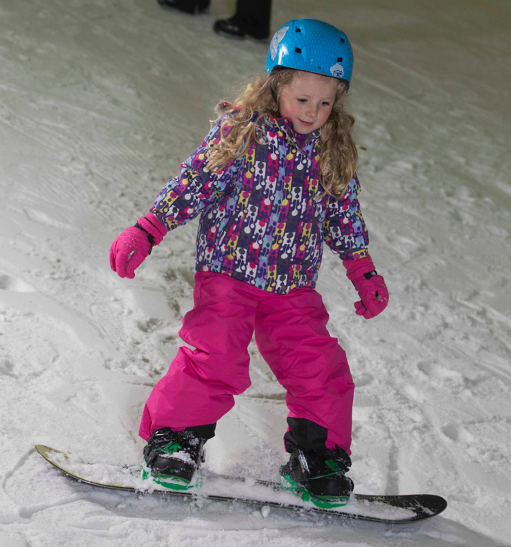 A young snowboarder at Snow Factor Braehead (Photo: Jeff Holmes)