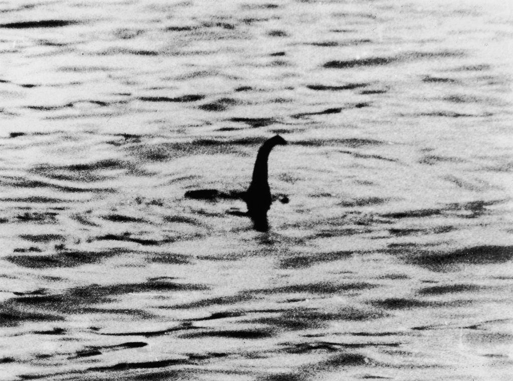 The famous picture of the Loch Ness Monster