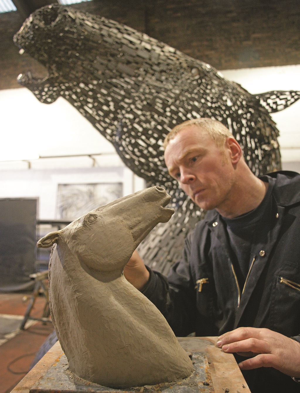 Andy Scott in his studio