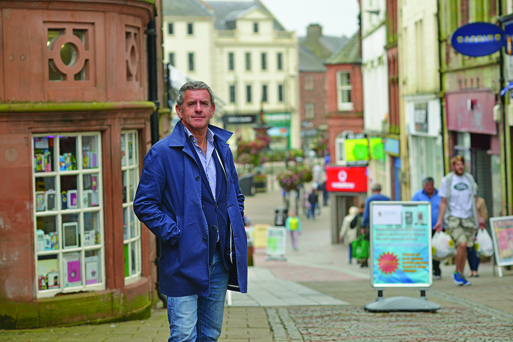 Stephen Jardine, back home in Dumfries (Photo: Angus Blackburn)