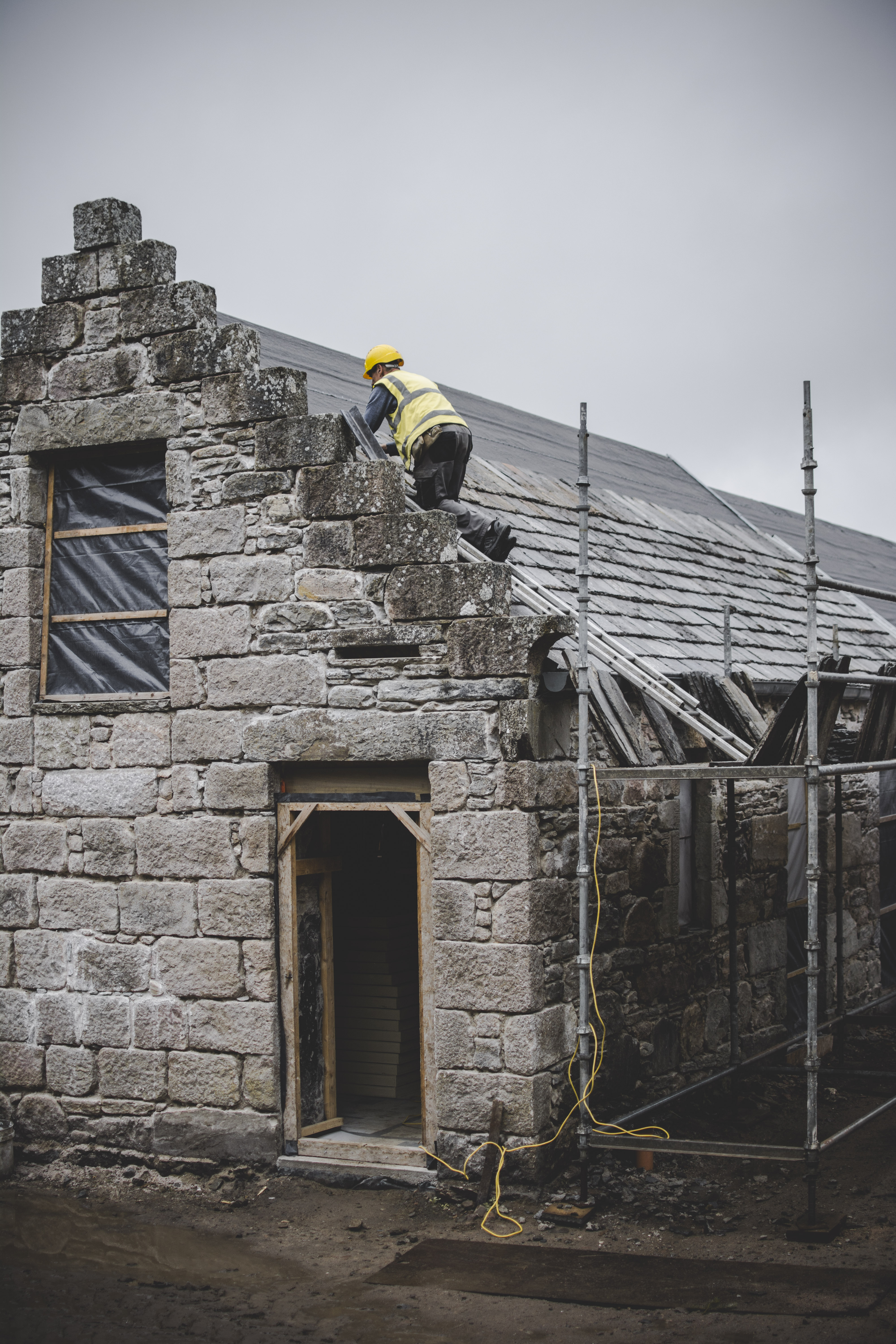 Restoration work has been underway on the 17th century manse for the past two years