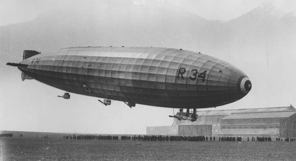 The R.34 airship at East Fortune