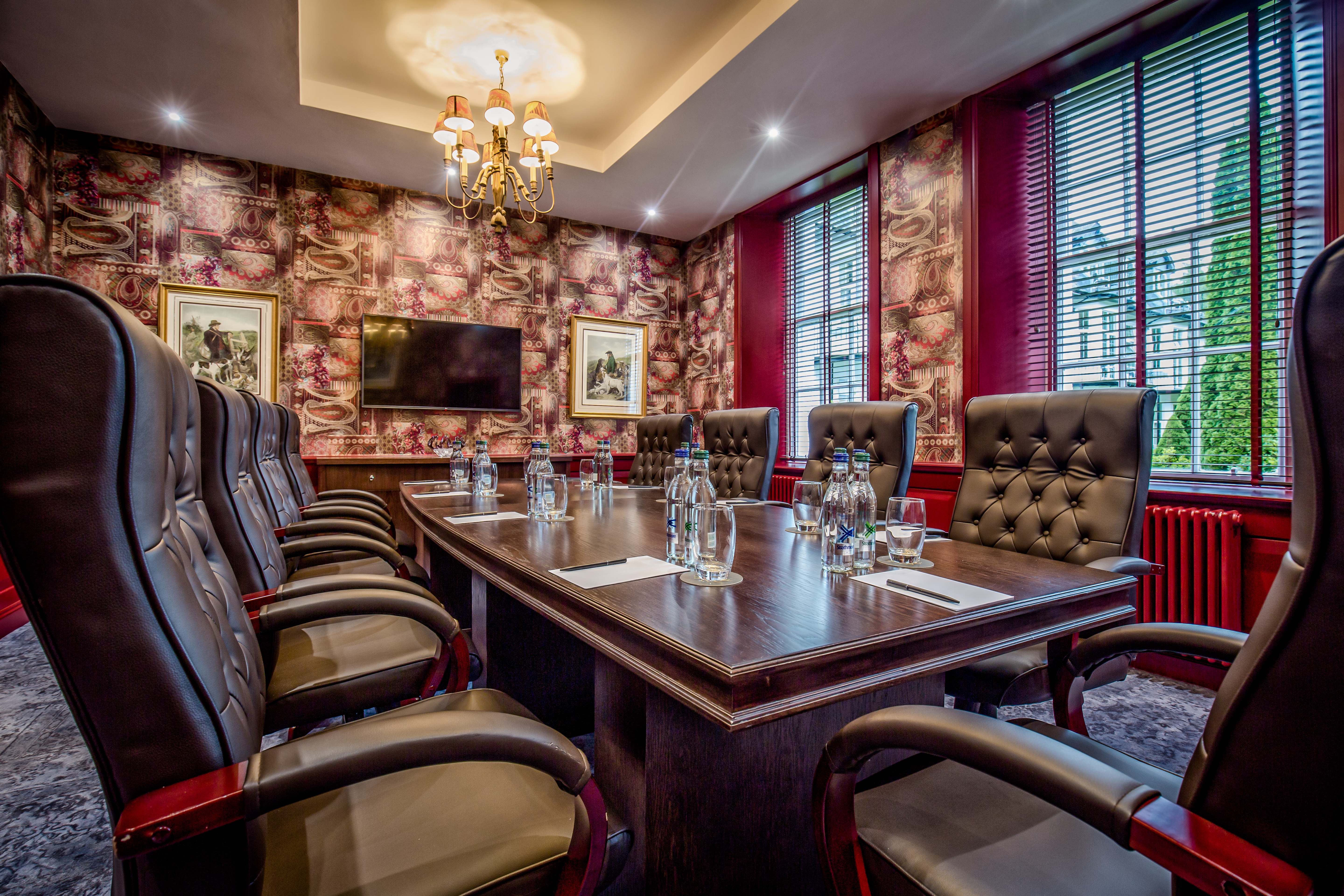 The boardroom at Dunkeld House Hotel