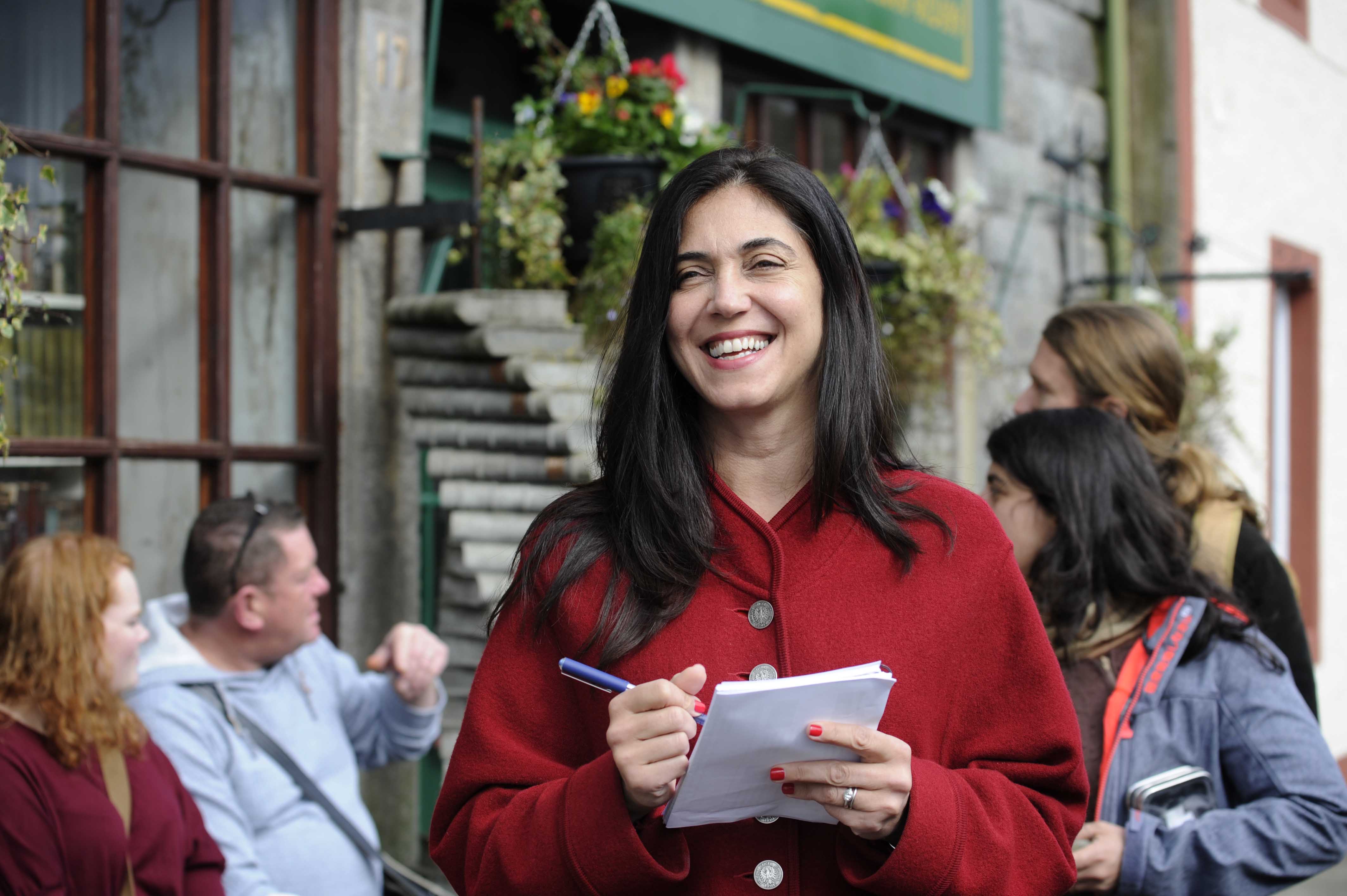 Marjorie Lotfi at Wigtown Book Festival (Photo: Colin Hattersley)