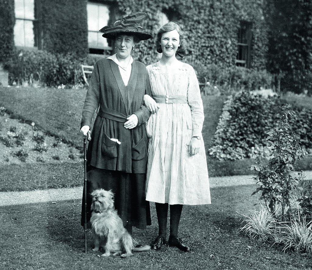 Mother Constance and Marion at Kilduff House in East Lothian with Letham the dog