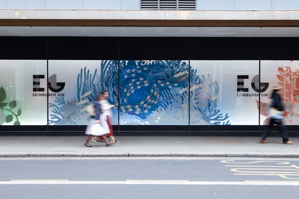 For the first time, Peter Jones &amp; Partners and Edinburgh Gin have created a stunning “Under the Sea” floral display boasting over 3,000 British plants for this year’s Chelsea in Bloom