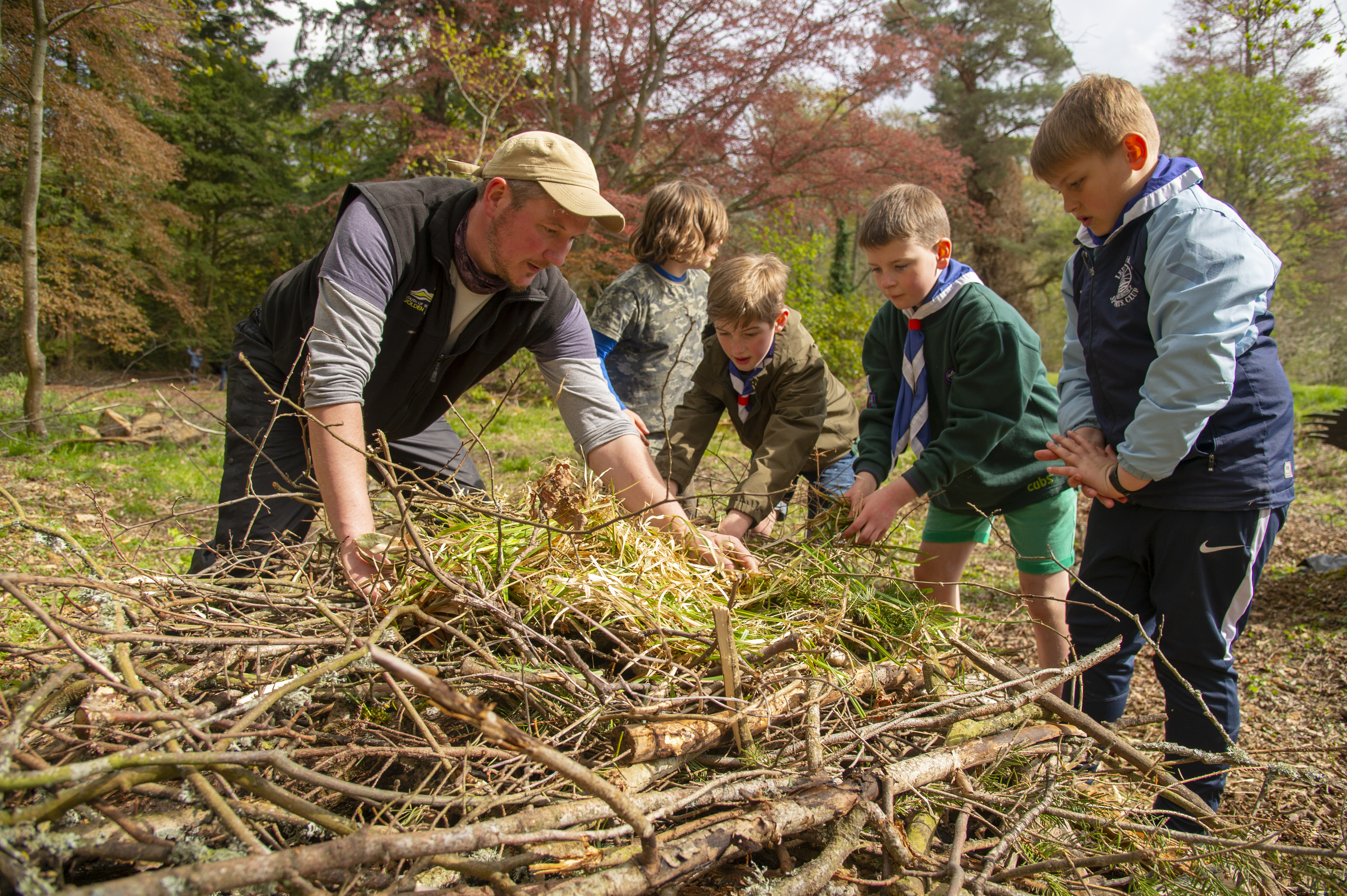 Activity day for Innerleithen Cubs held an activity day at Traquair House