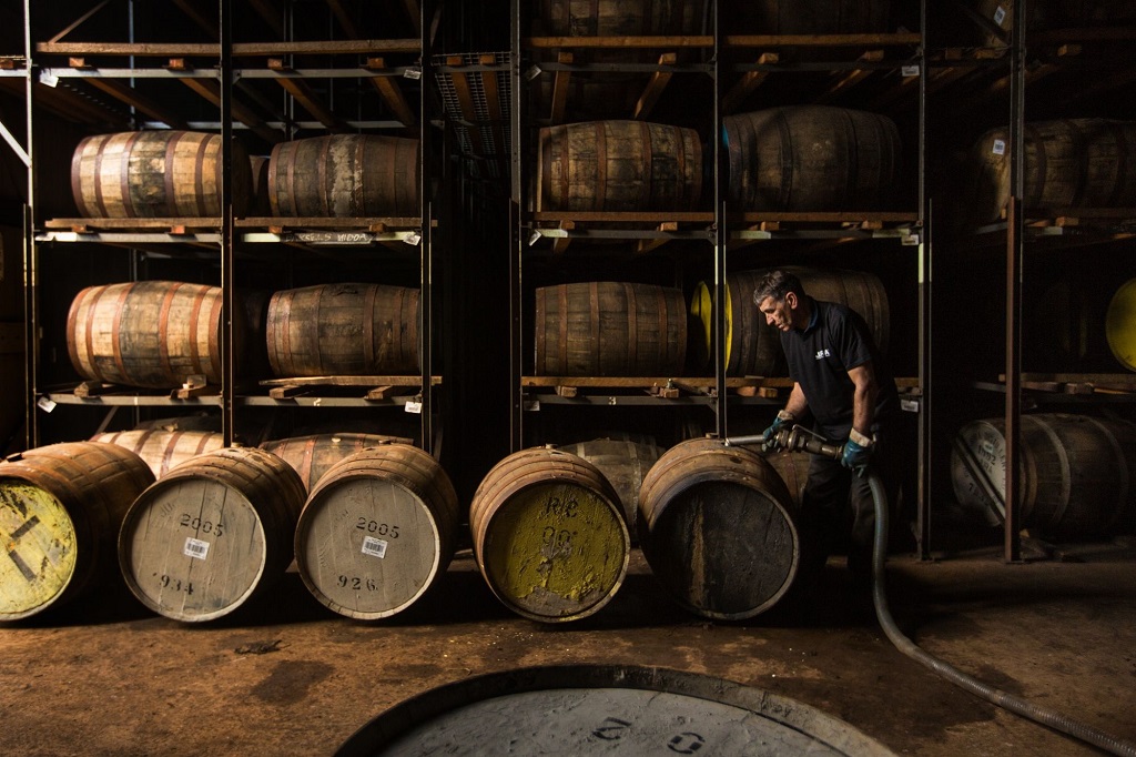 At work in the Jura distillery