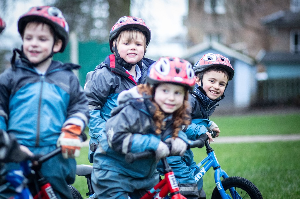 Over half of the nursery pupils at Lomond School are celebrating having no stabilisers