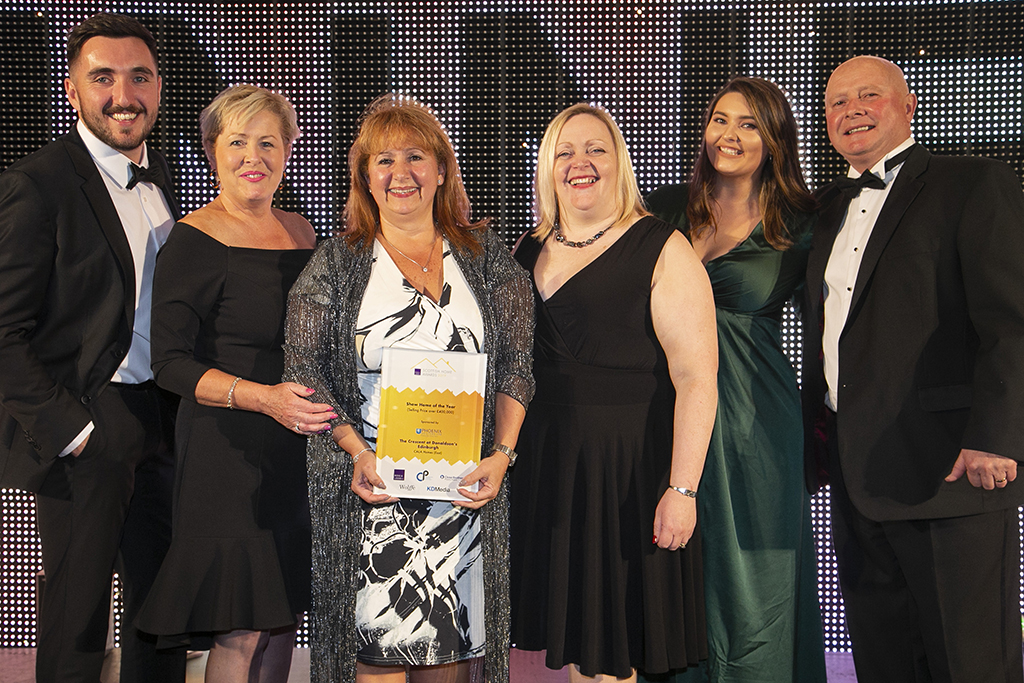 The CALA Homes (East) team accept the award for the Crescent