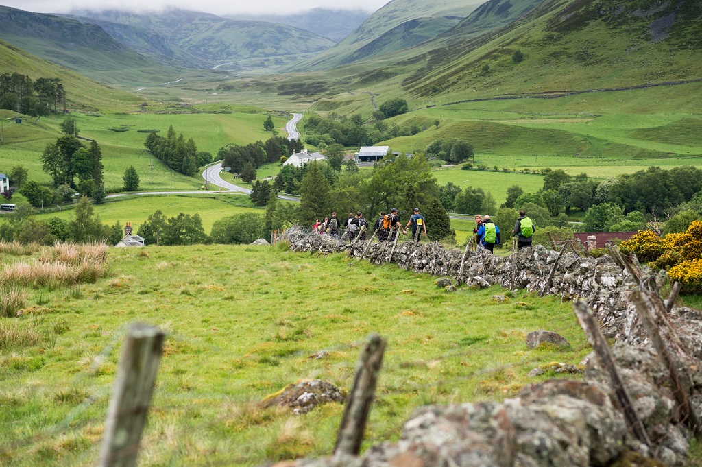 The Cateran Yomp takes place on the stunning Cateran Trail in Perthshire