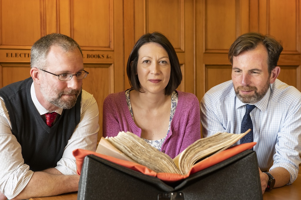 (From left) Dr Jackson Armstrong, Dr Claire Hawes and Phil Astley