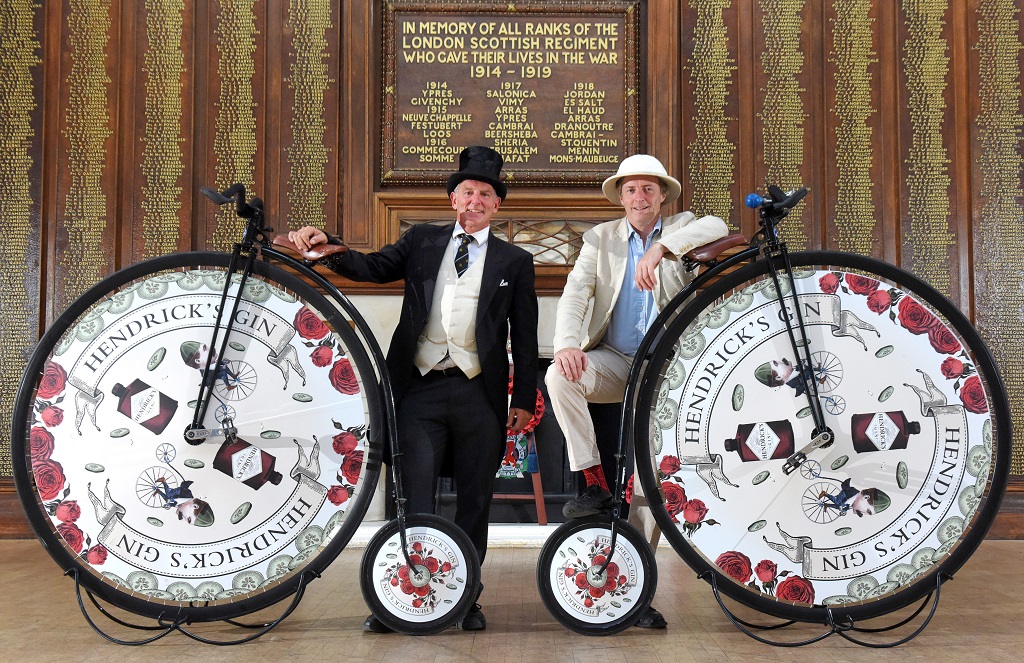 Neil Laughton and David Fox-Pitt MBE prepare for their ride from Lands End to John O'Groats