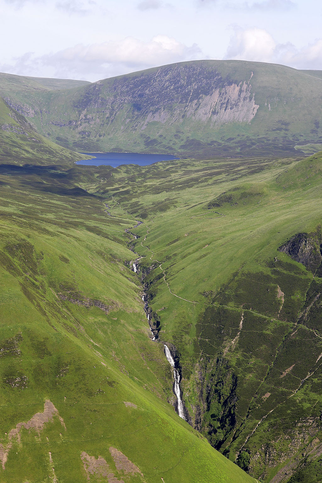 The Grey Mare's Tail and Loch Skeen