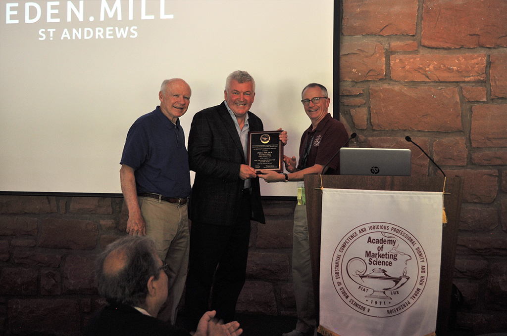 Paul Miller (centre) with Joe Hair and Barry Babin