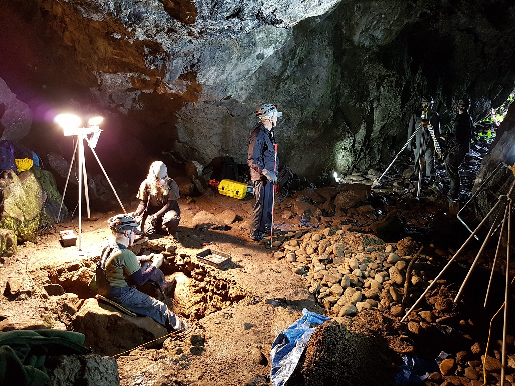 The recent archaeological dig in Culzean Castle's caves 