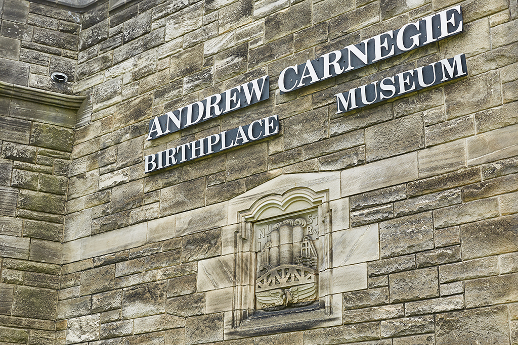 The Andrew Carnegie museum in Dunfermline