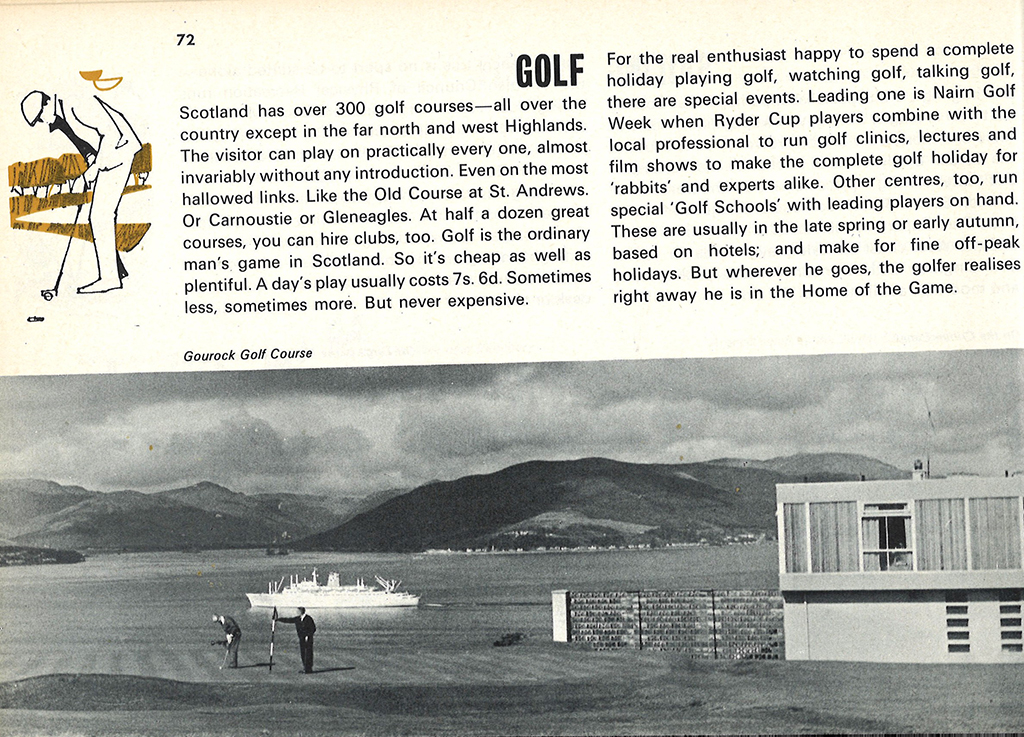 A 1969 book describing golf in Scotland