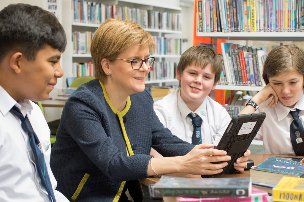 First Minister Nicola Sturgeon launches Bookzilla