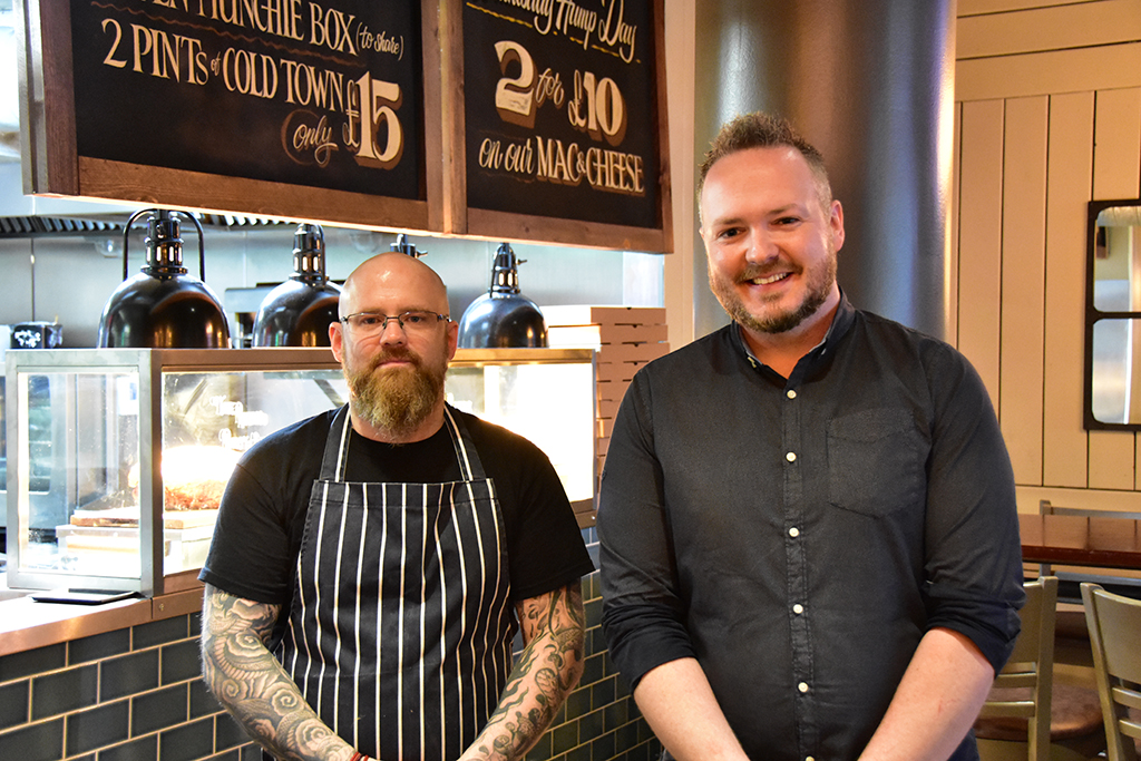 Kenny Maltman (left), the head chef, and Emmett Timoney, general manager at The Raven