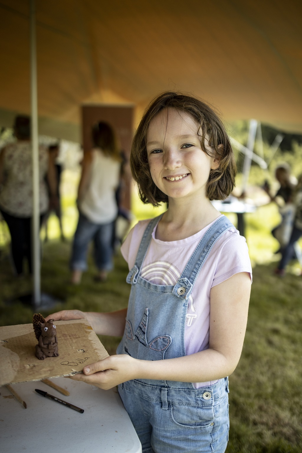 Local children were able to make red squirrels from clay during the family fun day (Photo: Alex Baxter/Trees for Life)